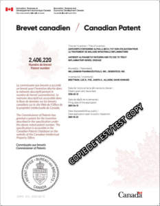 Official looking document. Sample of a Canadian patent bearing the seal of the patent office and not the Great Seal of Canada nor the name of the sovereign. 