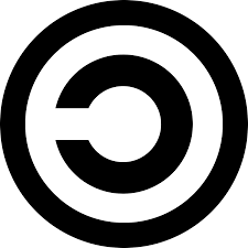 The copyleft symbol. The mirror reverse of the copyright symbol. Used to illustrate the risks in open source free software. 