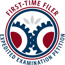 Logo of the First-Time Filer Expedited Examination Pilot (FTFEEP) program. 