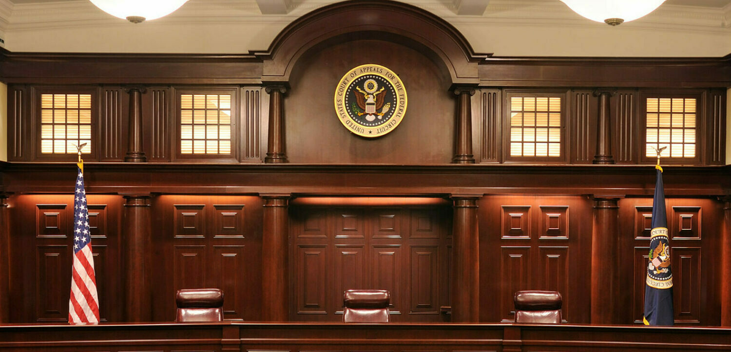 Courtroom for Court of Appeals for the Federal Circuit.