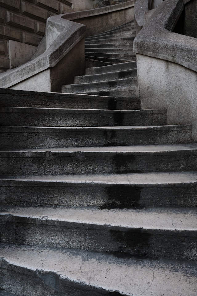 A set of steps.